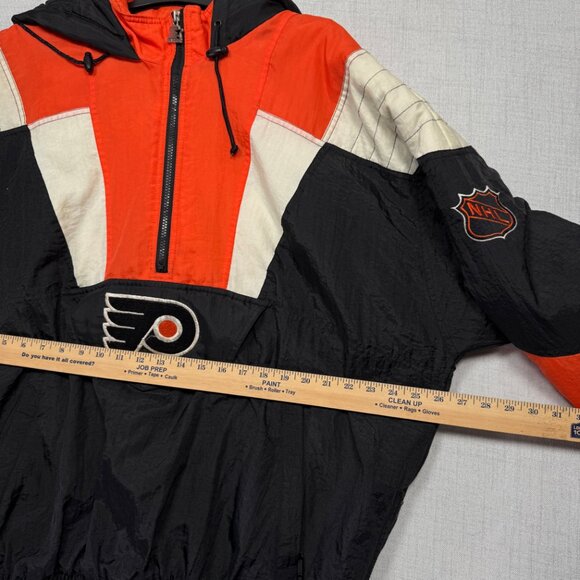 Vintage Starter NHL Philadelphia Flyers Pullover Windbreaker Jacket Size XL - Picture 10 of 15